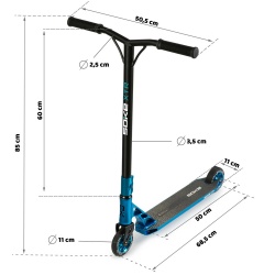 Hulajnoga wyczynowa SOKE XTR łożyska ABEC-9 freestyle hulajnoga dla zaawansowanych