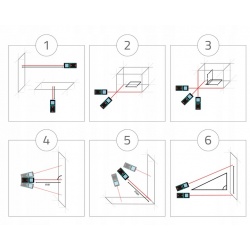 Cyfrowy dalmierz laserowy miernik odległości maksymalny zasięg 31-60 m