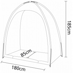 Przenośny schowek na rower namiot BO CAMP 180x185x85 cm kuchnia polowa