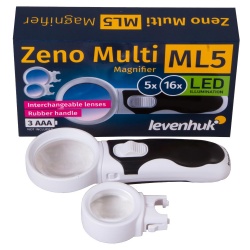 Lupa Levenhuk Zeno Multi ML5 wymienne soczewki i oświetlenie LED