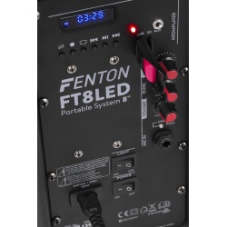 Kolumna mobilna z mikrofonem Fenton FT8LED 8 " 300W z oświetleniem disco