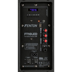 Kolumna mobilna z mikrofonem Fenton FT10LED 10 " 450W Bluetooth światła LED