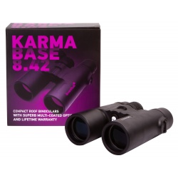 Lornetka Levenhuk Karma BASE 8x42 pryzmaty dachowe powiększenie 8x średnica soczewki obiektywowej 42 mm