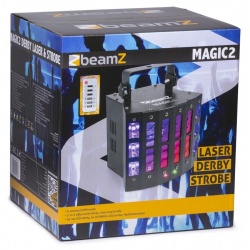 Zaawansowany efekt oświetleniowy LED DERBY laser stroboskop BeamZ MAGIC2