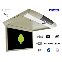 Monitor podwieszany podsufitowy NVOX LED 15 cali system ANDROID USB SD FM BT WIFI