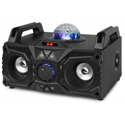 Przenośny odtwarzacz muzyki Boombox z efektem świetlnym Bluetooth Fenton KAR100