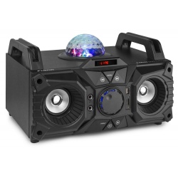 Przenośny odtwarzacz muzyki Boombox z efektem świetlnym Bluetooth Fenton KAR100