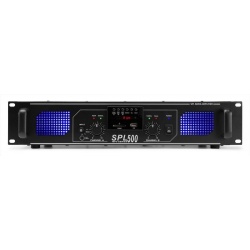 Wzmacniacz 2 x 250W Skytec SPL500MP3 tuner radiowy FM port USB SD