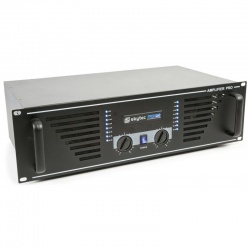 Wzmacniacz mocy PA 2 x 500W SKY-1000 czarny Rack 19 Speakon