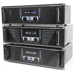 Wzmacniacz mocy PA 2 x 500W SKY-1000 czarny Rack 19 Speakon