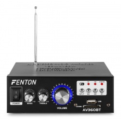 Wzmacniacz stereo 2x 40 Watt Fenton AV360BT z radiem FM USB SD odtwarzacz MP3