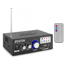 Wzmacniacz stereo 2x 40 Watt Fenton AV360BT z radiem FM USB SD odtwarzacz MP3