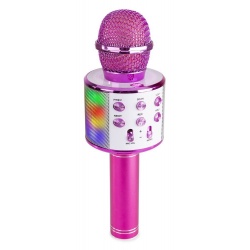 Mikrofon karaoke bezprzewodowy odtwarzacz muzyki Bluetooth głośnik światła LED