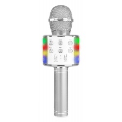 Mikrofon karaoke bezprzewodowy odtwarzacz muzyki Bluetooth głośnik światła LED