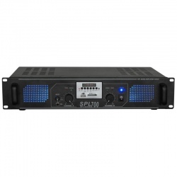 Wzmacniacz mocy 700W Skytec SPL700MP3 Port USB oraz slot SD 4 wejścia stereo