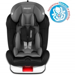 Obrotowy fotelik samochodowy Spinway Pro grupy ECE 0+ / I / II / III system SIP Isofix Top Tether