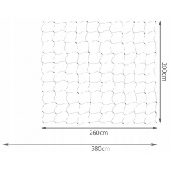 Świecąca siatka na drzewka taras lampki choinkowe LED 2 x 2,6m 160 lampek