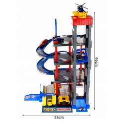 Garaż piętrowy parking do zabawy autka helikopter myjnia XXL samochodziki