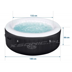 Dmuchane jacuzzi Miami z masażem podgrzewaczem 180 x 66 cm Lay-Z Spa Bestway 60001