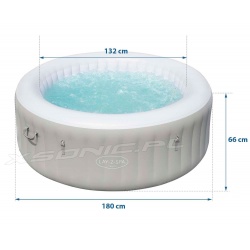 Dmuchane SPA Jacuzzi 180 x 66 cm z masażem podświetlenie LED Lay-Z Spa Tahiti Bestway 60007