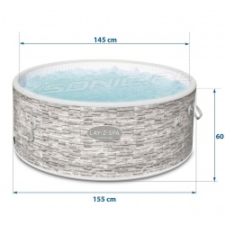 Dmuchane jacuzzi SPA Vancouver 155 x 60 cm 4 osobowe Bestway 60027