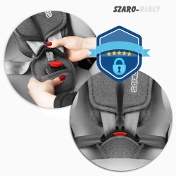 Fotelik samochodowy OBROTOWY 360° Ricokids STIGO ISOFIX od 0 - 36 kg pasy