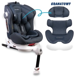 Fotelik samochodowy OBROTOWY 360° Ricokids STIGO ISOFIX od 0 - 36 kg pasy