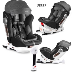 Fotelik samochodowy OBROTOWY 360° Ricokids STIGO ISOFIX od 0 - 36 kg pasy