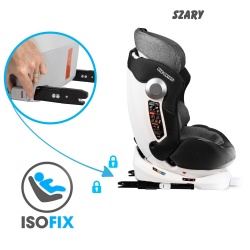 Fotelik samochodowy OBROTOWY 360° Ricokids STIGO ISOFIX od 0 - 36 kg pasy