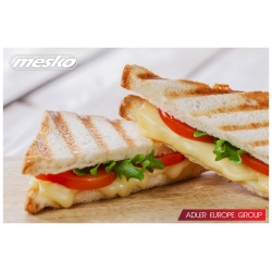 Opiekacz do kanapek sandwich Mesko MS 3032 czarny 850W 4 trójkąty