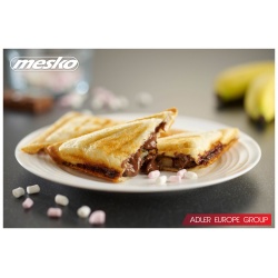 Opiekacz do kanapek sandwich Mesko MS 3032 czarny 850W 4 trójkąty