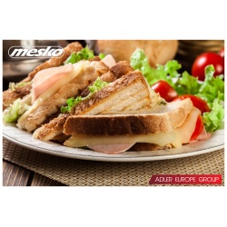 Opiekacz do kanapek sandwich Mesko MS 3032 czarny 850W 4 trójkąty