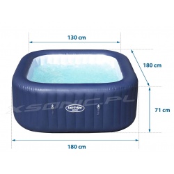 Dmuchane jacuzzi SPA 7 osób z masażem Hawaii 180 x 180 x 71 cm Bestway 60021