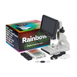 Mikroskop cyfrowy Levenhuk Rainbow DM700 LCD zdalnie sterowany powiększenie 10–200 razy