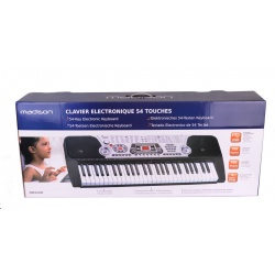 Keyboard do nauki gry 54 klawisze z mikrofonem statyw Madison