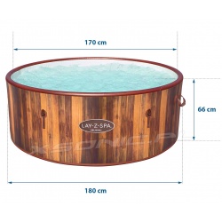 Dmuchane jacuzzi SPA Helsinki 180 x 66 cm 7 osobowe Bestway 60025