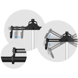 Stojak rowerowy serwisowy wieszak na rower do 30kg aluminium srebrny