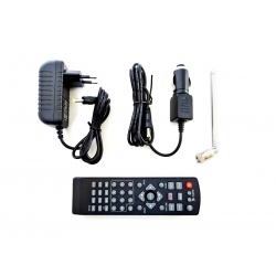 Telewizor przenośny 5 cali LED tuner DVB-T/T2 wbudowany akumulator PVR USB 12V 230V