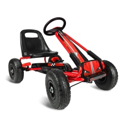 Gokart na pedały dziecięcy pompowane koła regulacja siedzenia 3 kolory RK-594