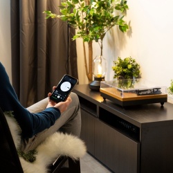 Gramofon z głośnikami Fenton RP112 Bluetooth jasne lub ciemne drewno winyl