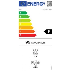 Chłodziarka do wina ETA winiarka na 33 butelki zakres temperatury 5 do 18°C