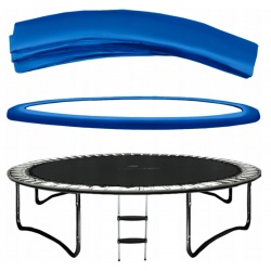 Osłona na sprężyny 396-404 cm 13FT do trampoliny ogrodowej czarna niebieska