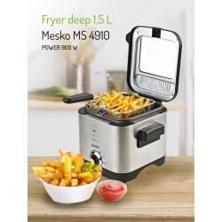 Duża frytkownica 1,5L koszyk na frytki Mesko MS 4910 moc 900W