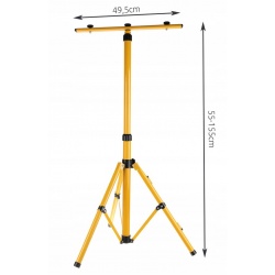 Statyw stojak do naświetlacza podwójny 160cm na halogen regulowany