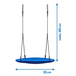 Huśtawka ogrodowa dla dzieci bocianie gniazdo 95 cm XL różne kolory