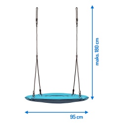 Huśtawka ogrodowa dla dzieci bocianie gniazdo 95 cm XL różne kolory