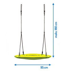 Huśtawka ogrodowa dla dzieci bocianie gniazdo 95 cm XL różne kolory