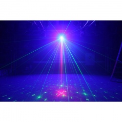 Laser czerwony i zielony z efektem LED BeamZ Surtur II niebieska dioda 3W