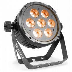 Reflektor płaski LED FLAT PAR RGBAW światło UV BeamZ BT280 7x10W 6w1 pilot