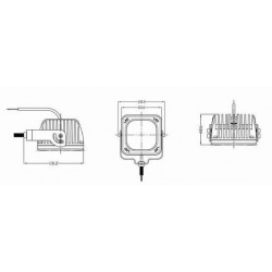 Lampa robocza LED NOXON 4 x 10W LED moc 40W rozproszone światło